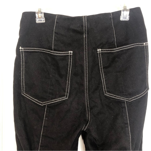 WeWoreWhat Bowery Pant Denim w Buckle Details in Black Danielle Bernstein sz 29 - Picture 6 of 14